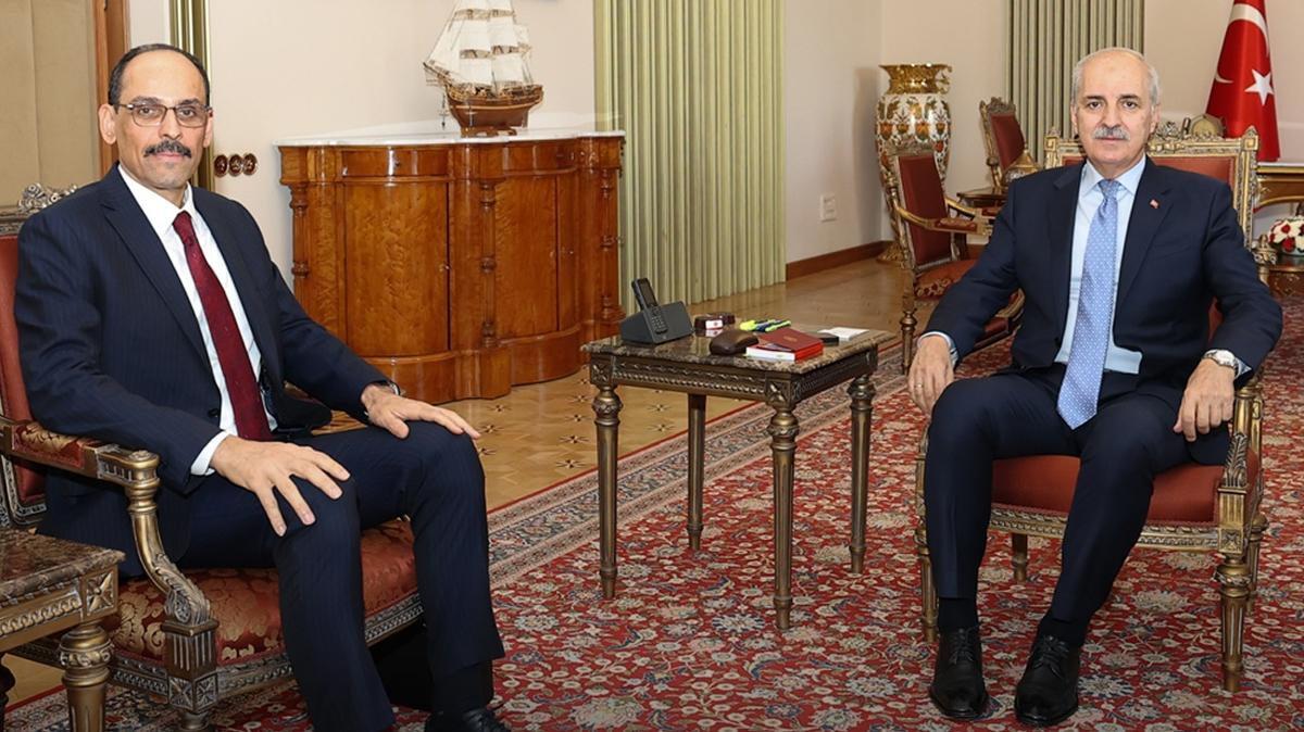 TBMM'de "Terrsz Trkiye" grmesi! MT Bakan Kaln, Kurtulmu'a anlatt