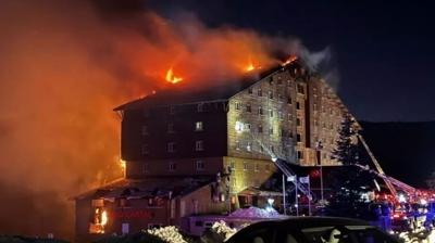 Bolu'daki otel yangn facias... Otel sahibi suu personeline ykt