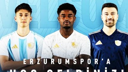 Erzurumspor'dan 3 transfer birden