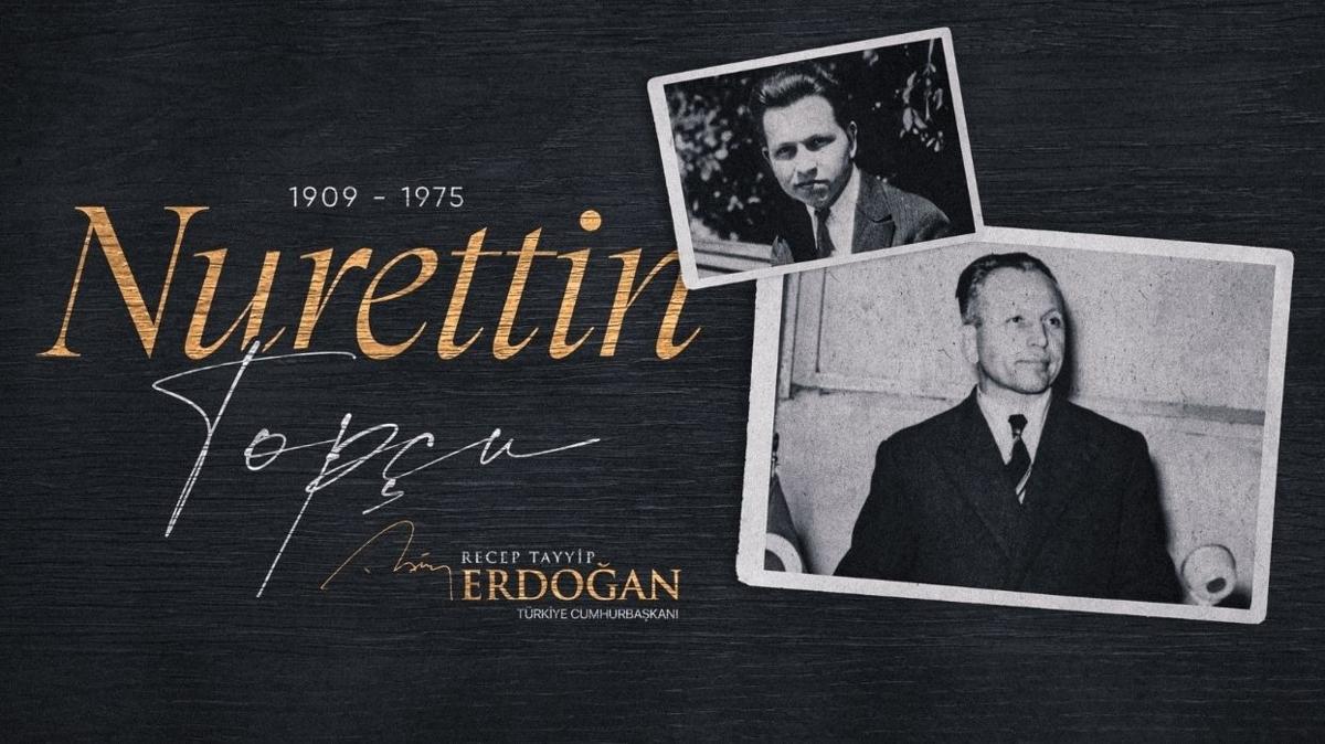 Bakan Erdoan yazar Nurettin Topu'yu and