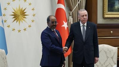 Bakan Erdoan, Somali Cumhurbakan Mahmud ile ikili ilikileri ve blgesel gelimeleri grt