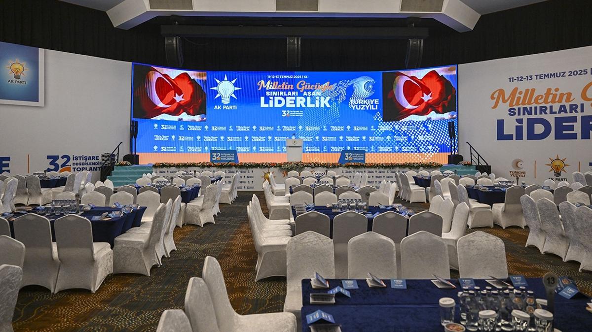 AK Parti 32. stiare ve Deerlendirme Toplants iin otele giriler balad