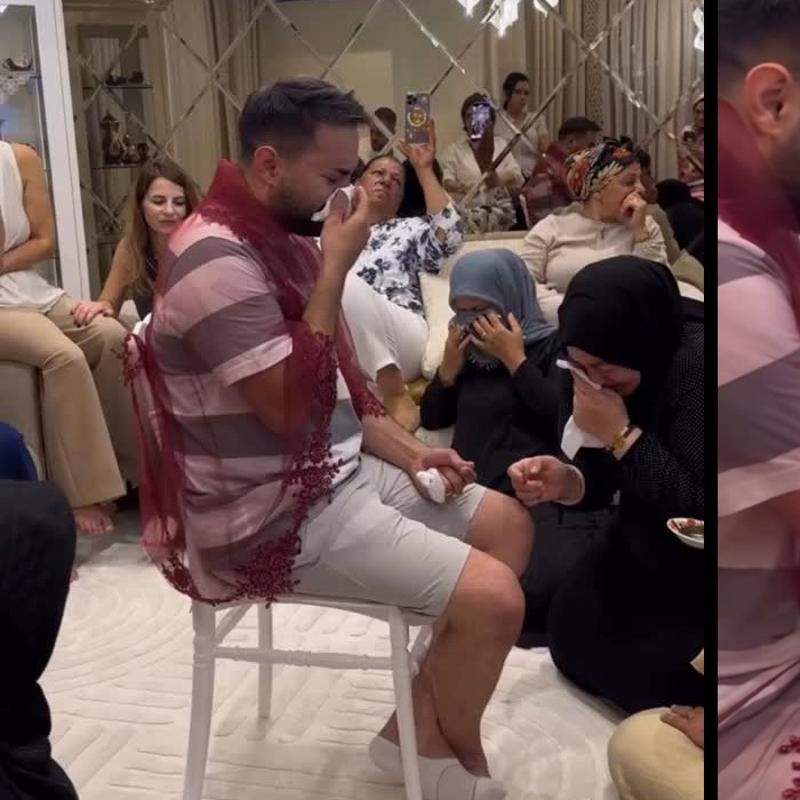 Evde kna yakt, alaynca alay konusu oldu