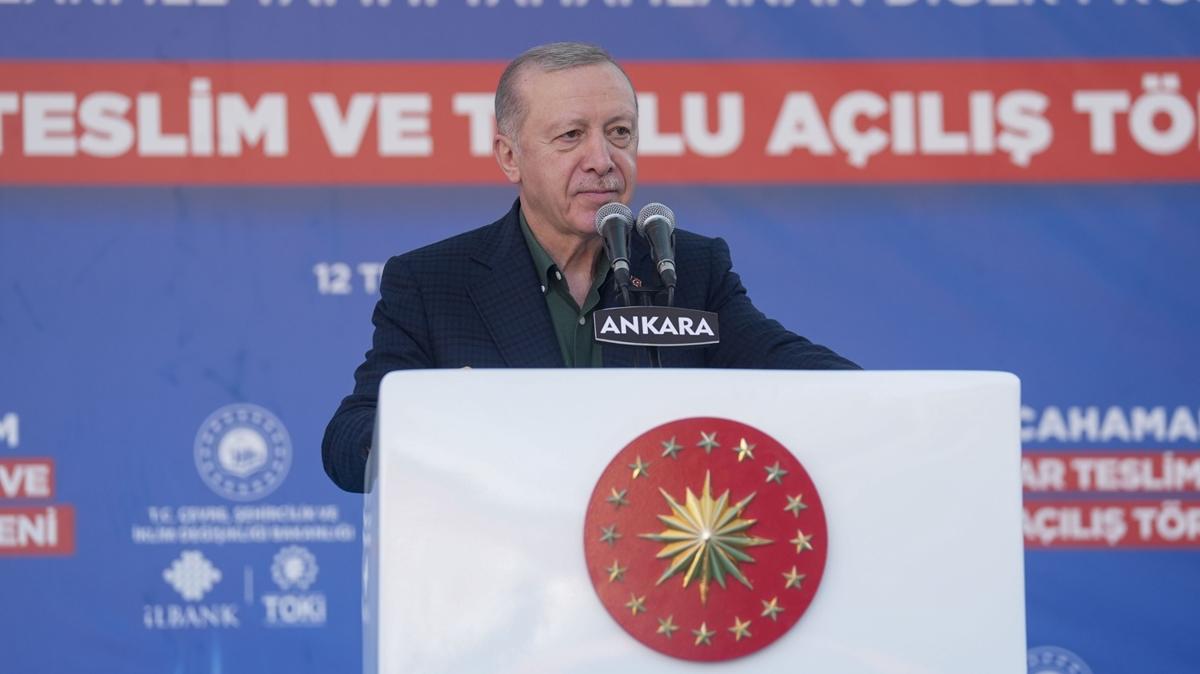Bakan Erdoan: Kzlcahamam artk sfr atkta nc bir ile oldu