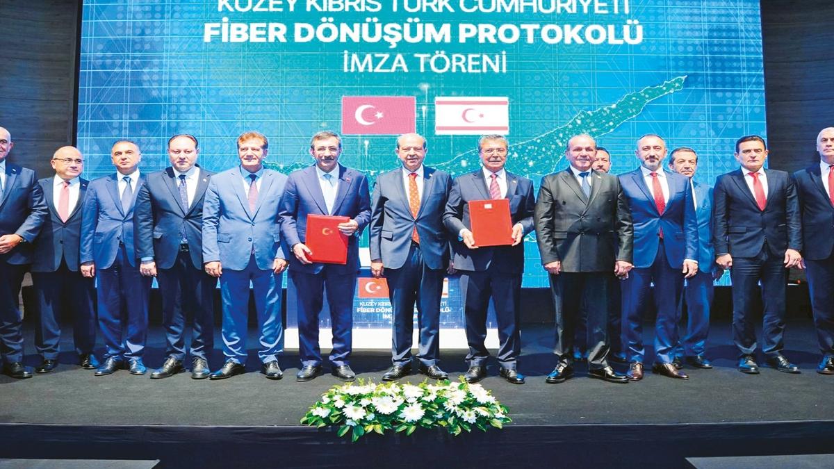 KKTC'nin fiberine 100 milyon $ yatrm