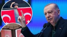Bakan Erdoan'n ars ksa srede karlk buldu! Ay yldzl bayraklar aslmaya baland