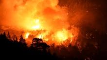 Bursa-Balkesir snrnda orman yangn... 2 mahalle tedbiren boaltld