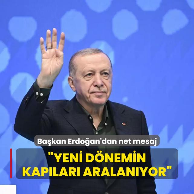 Bakan Erdoan'dan Terrsz Trkiye mesaj: Yeni dnemin kaplar aralanyor