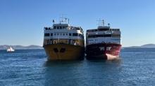 Marmara'da seyir halindeki feribotta yangn kt