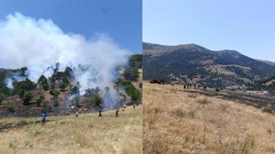 Konya'da korkutan yangn! Ekipler mdahale ediyor