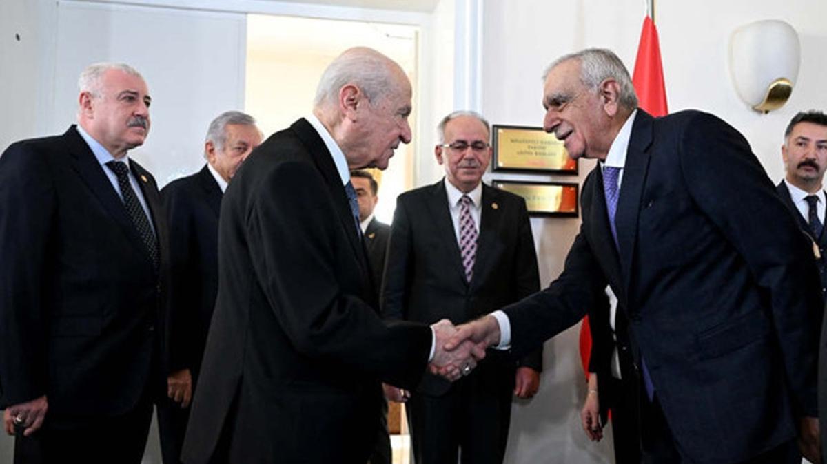 "Terrz Trkiye" hedefine adm adm! MHP Lideri Baheli, DEM heyetini kabul edecek
