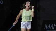 Milli tenisi Zeynep Snmez'den kariyer rekoru
