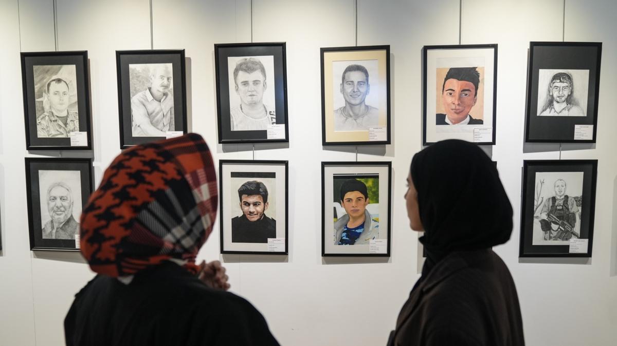 "253 ehit 253 Portre" sergisi Dolmabahe Sanat Galerisi'nde ald