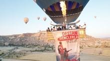 Kapadokya'da balonlar 15 Temmuz'da Trk bayraklaryla havaland