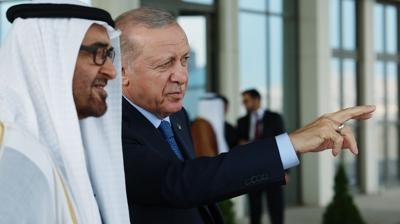 Bakan Erdoan, BAE Devlet Bakan Al Nahyan onuruna yemek verdi