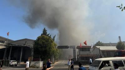 Esenyurt'ta tekstil fabrikasnda kan yangn sndrld