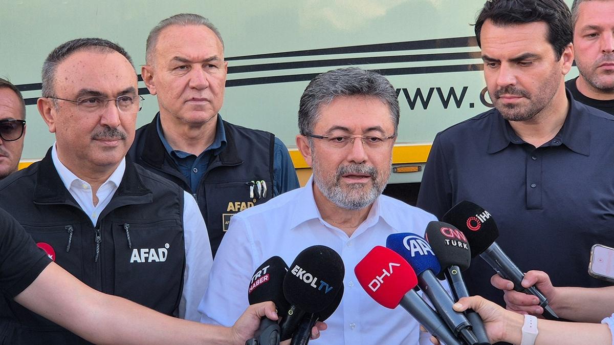 Blgede ate emberi byyor Bakan Yumakl: 4 mahallede 1320 kii tahliye edildi