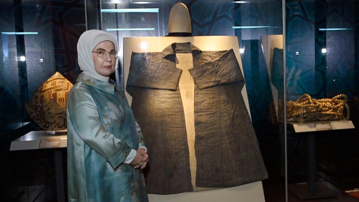 Emine Erdoan Anadolu Seluklular Sergisi'ni ziyaret etti