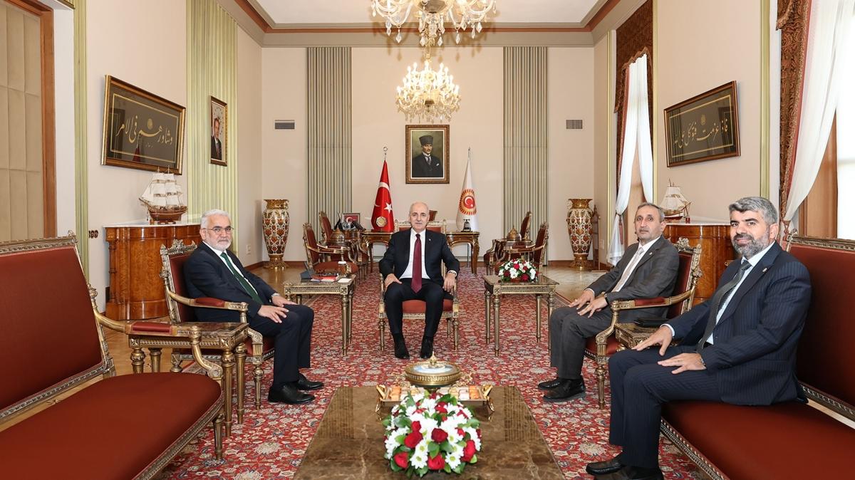 TBMM Bakan Numan Kurtulmu, HDA PAR heyetini kabul etti