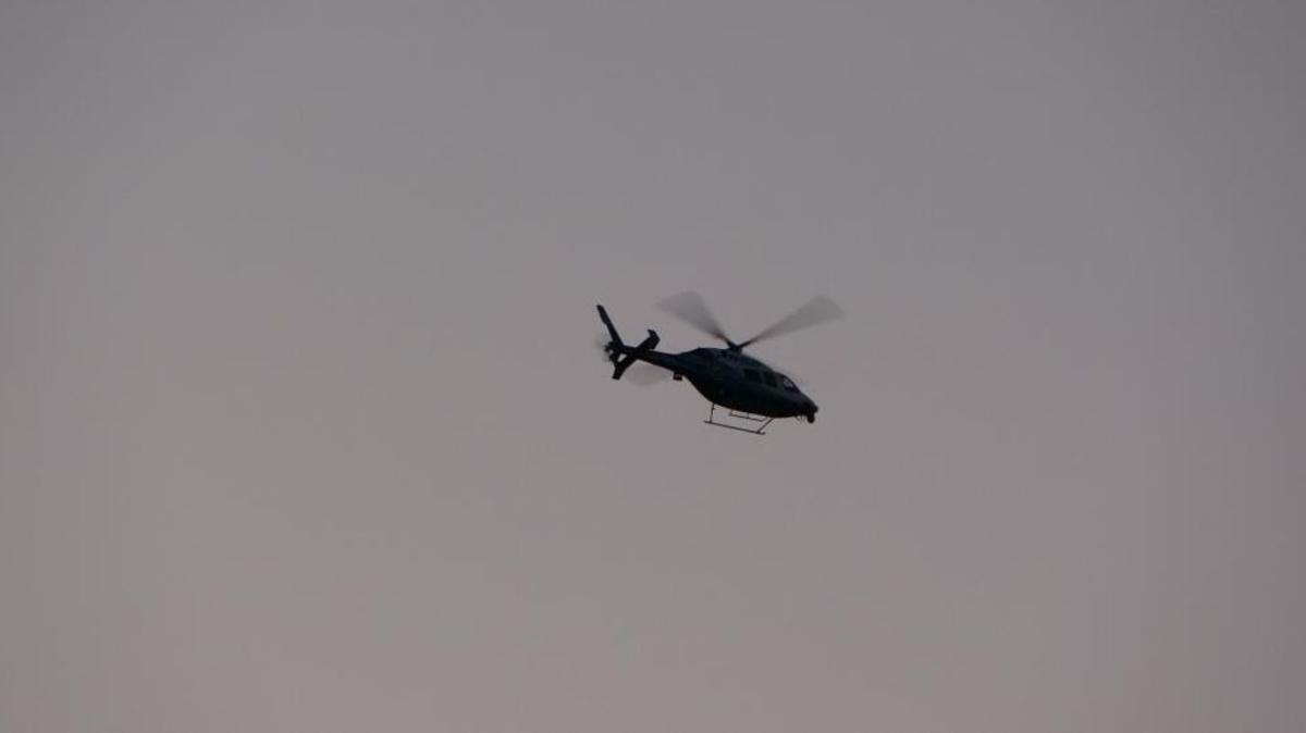 Taksim'de helikopterli "Huzur stanbul" denetimi