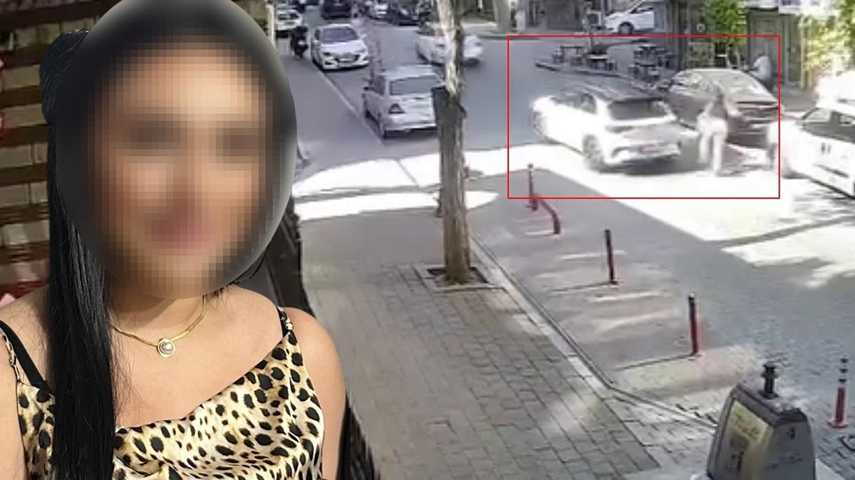 stanbul'da gen kadn arabasyla takip etti! Szl tacizine tepki grnce aracyla ayann zerinden geti