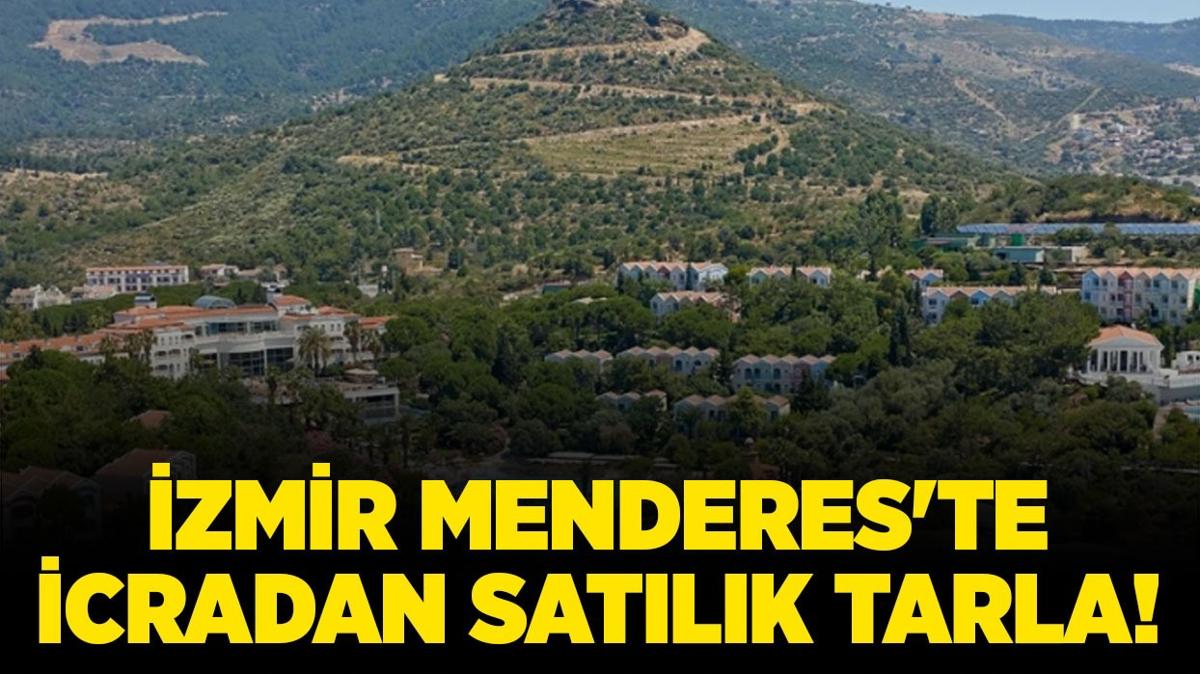 zmir Menderes'te icradan satlk tarla!
