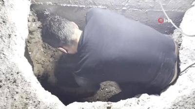 Mahalleli balad, AKUT bitirdi! Yerin altndaki 7 gnlk esaret byle sonland