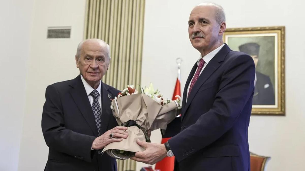 Meclis'te "Terrsz Trkiye" trafii! Kurtulmu'tan Baheli'ye ziyaret