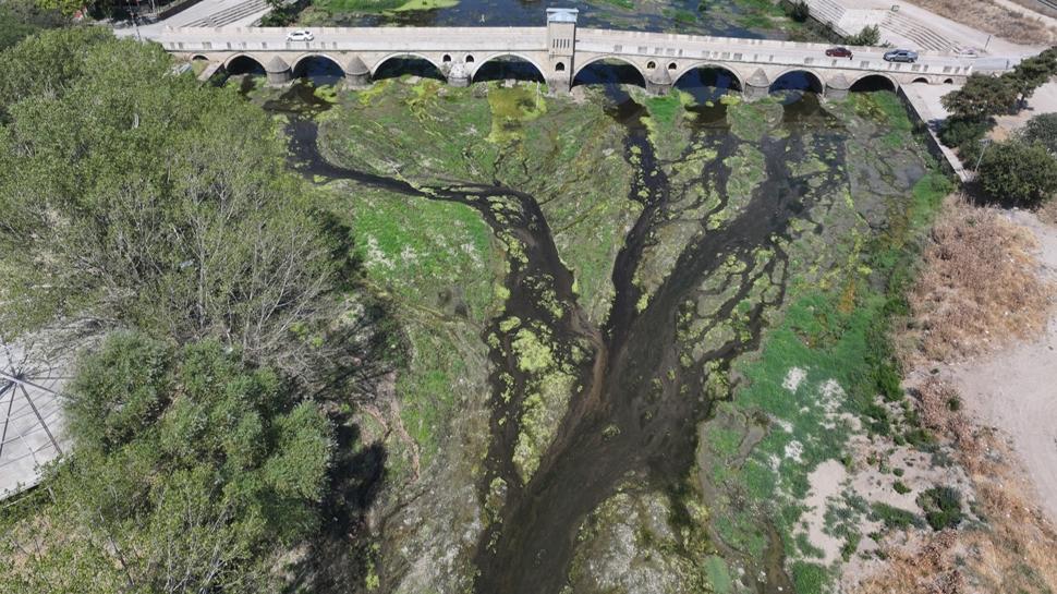 Tunca Nehri'nde kuraklk: Su durma noktasna geldi