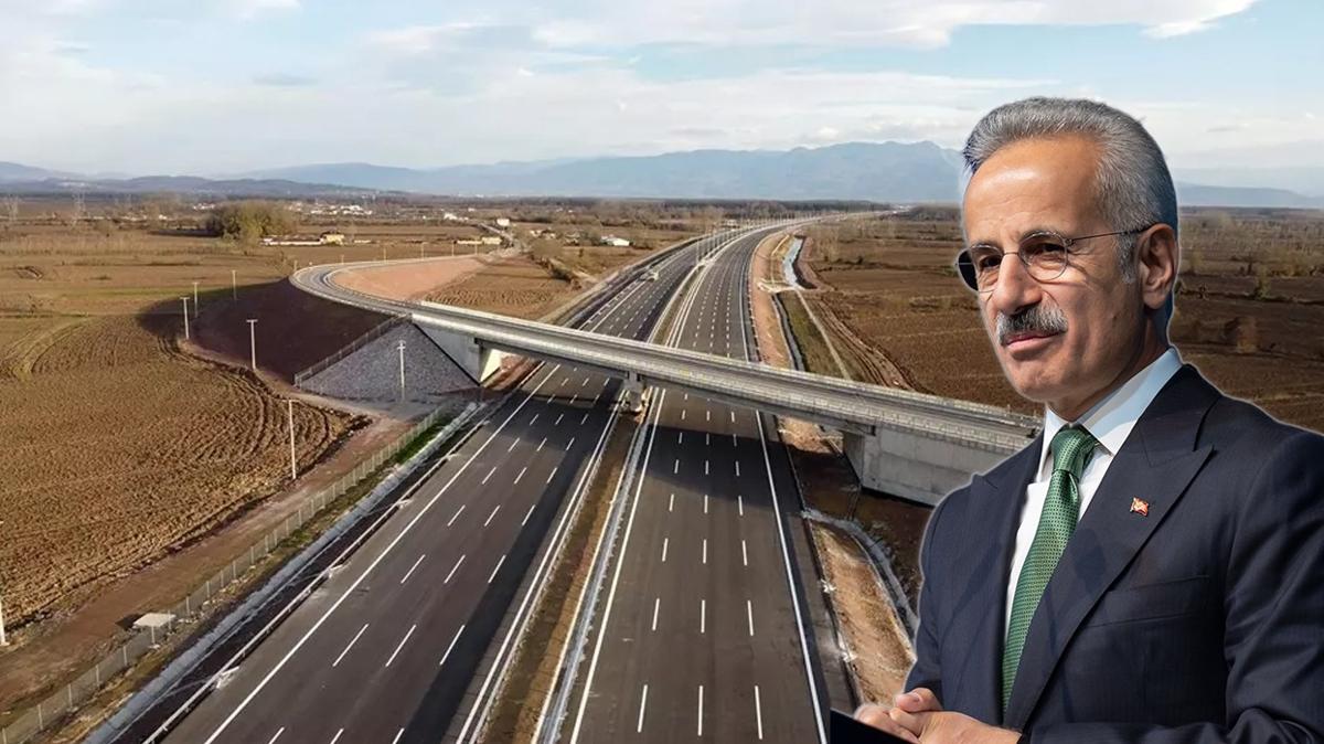Ekonomiye 17,7 milyar liralk kazanm! Dev otoyolun temeli 25 Temmuz'da atlacak