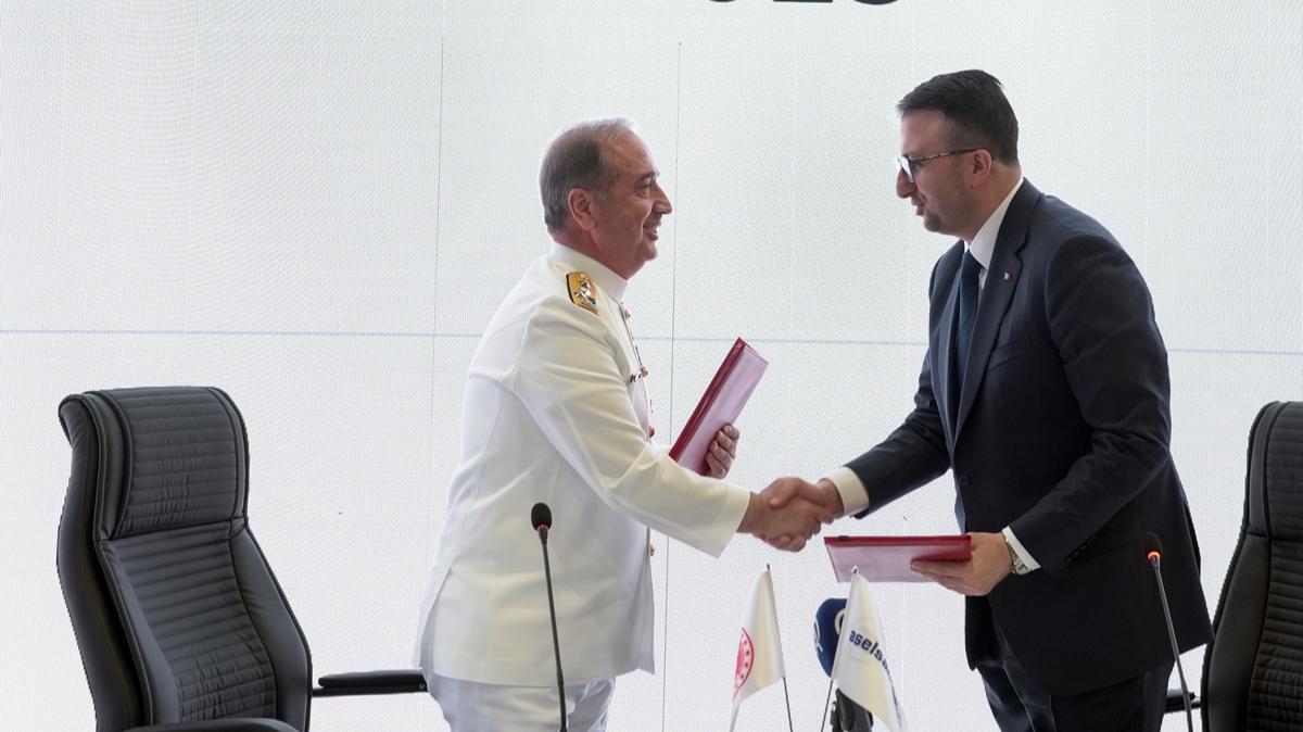 "Mavi Vatan"a yeni teknoloji! Savunma devi Trk donanmasyla anlat