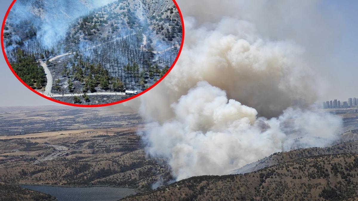 orman yangn Ankara Eymir Gl fotoraflar resimleri