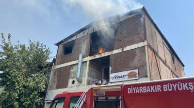 Diyarbakr'da sanayi sitesinde yangn