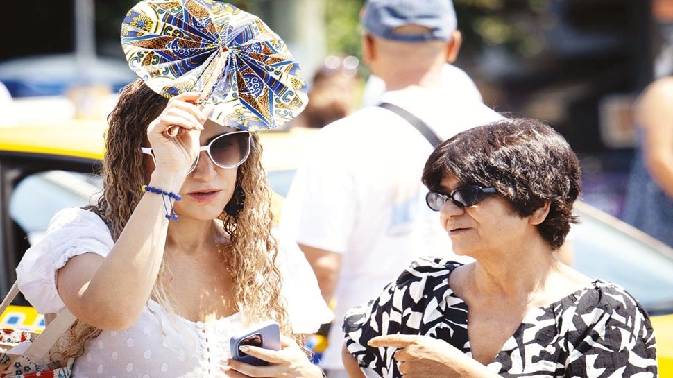 Kavurucu scaklara yamur aras
