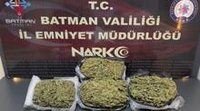 Batman'da uyuturucu operasyonu: 4 kilo 500 gram skunk ele geirildi