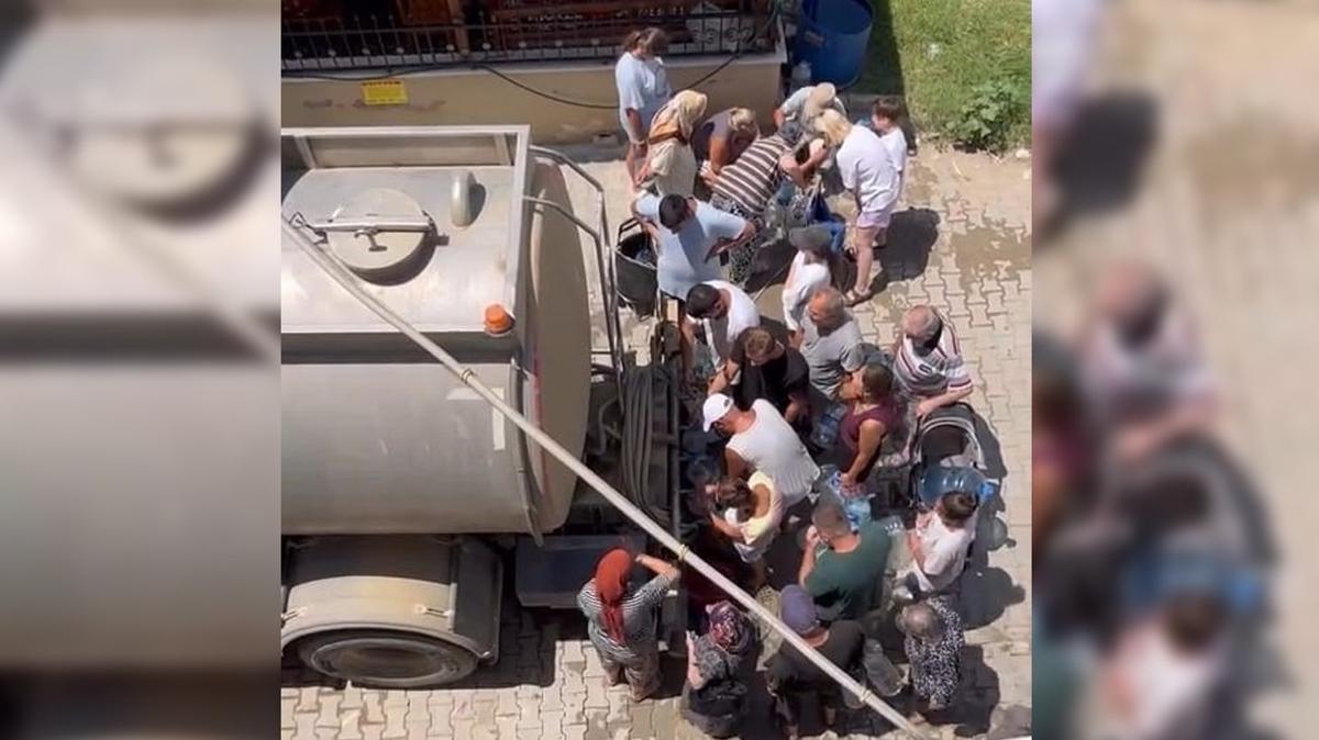 Tekirda su krizi tanker eme fotoraflar resimleri