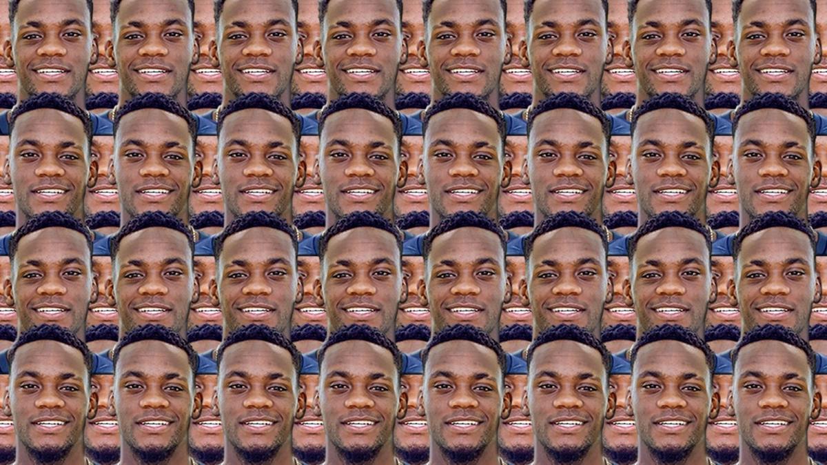 victor osimhen jhon duran optik illzyon futbol test fotoraflar resimleri