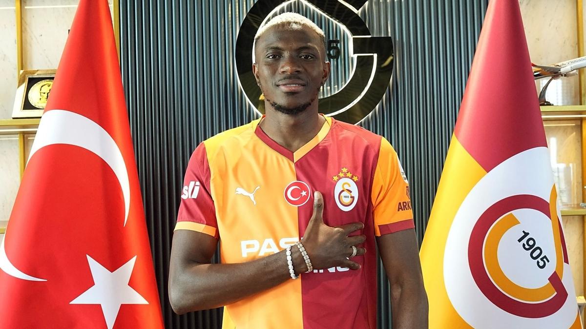 victor osimhen galatasaray transfer fotoraflar resimleri