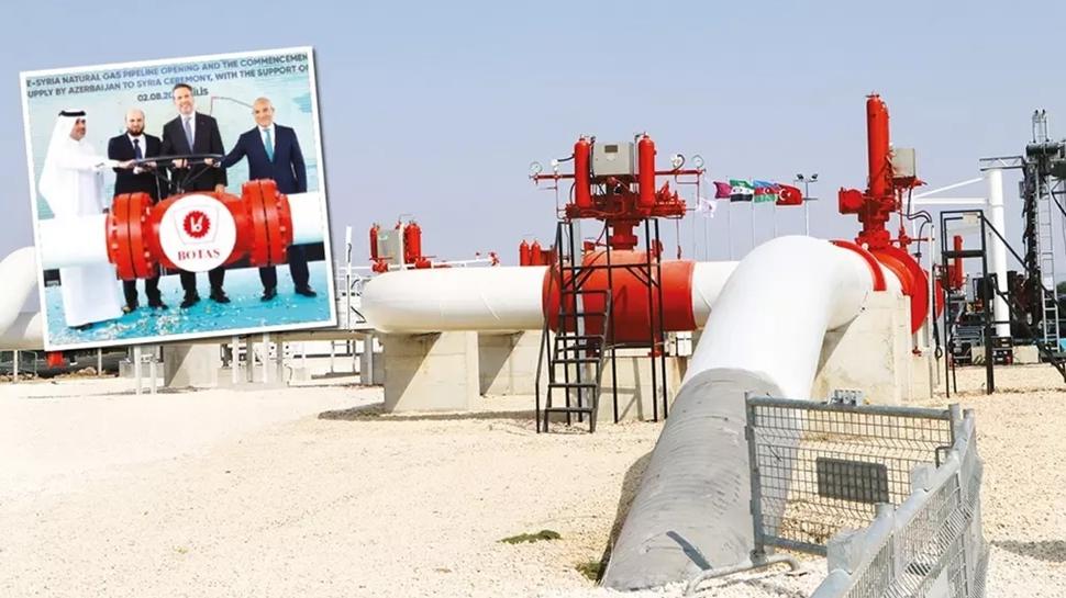 Suriye'ye ilk gaz! 2 milyar metrekplk sevkyat