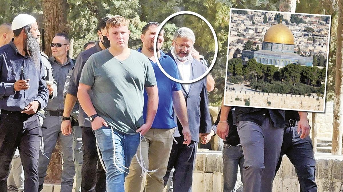 dou kuds mescid-i aksa baskn soykrm israil gazze itamar ben-gvir fotoraflar resimleri
