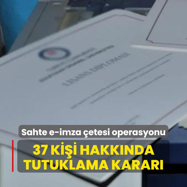 Bakan Tun: 37 kii hakknda tutuklama karar verildi