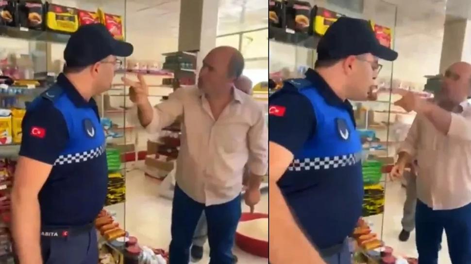 Hem tarihi gemi rn satt hem de zabtaya saldrd: tti, dkkandan kovdu, tehdit etti