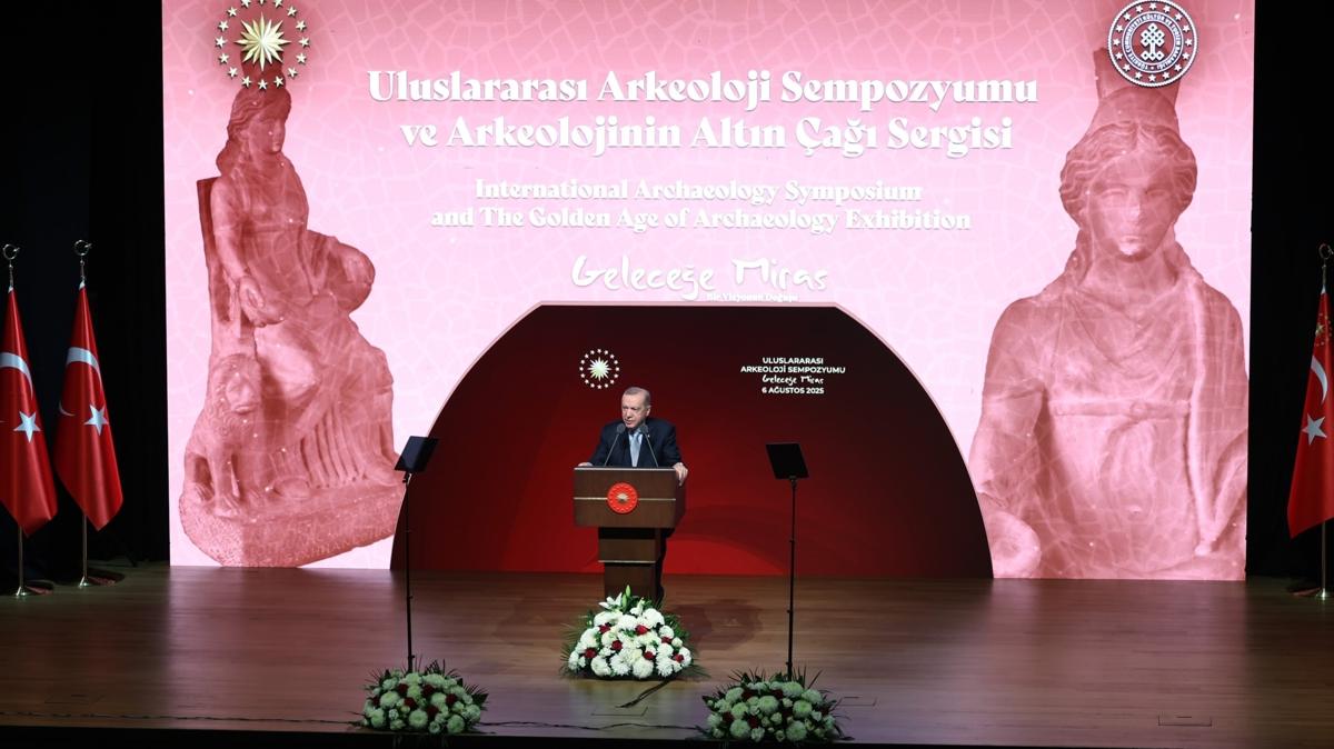 Uluslararas Arkeoloji Sempozyumu recep tayyip erdoan Arkeoloji fotoraflar resimleri