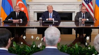Beyaz Saray'da Kafkasya zirvesi! Trump, duyurdu: Aliyev ve Painyan l mutabakata imza att