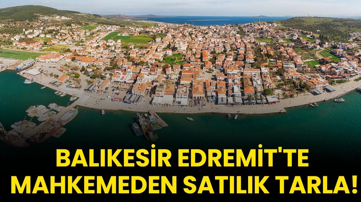 Balkesir tarla sat  Edremitte arsa  mahkeme sat fotoraflar resimleri