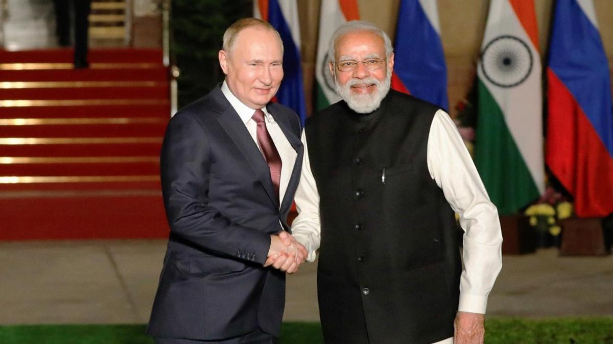 modi putin rusya hindistan fotoraflar resimleri