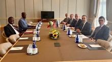 Bakanlar Kacr ve Bolat, Diop ile grt