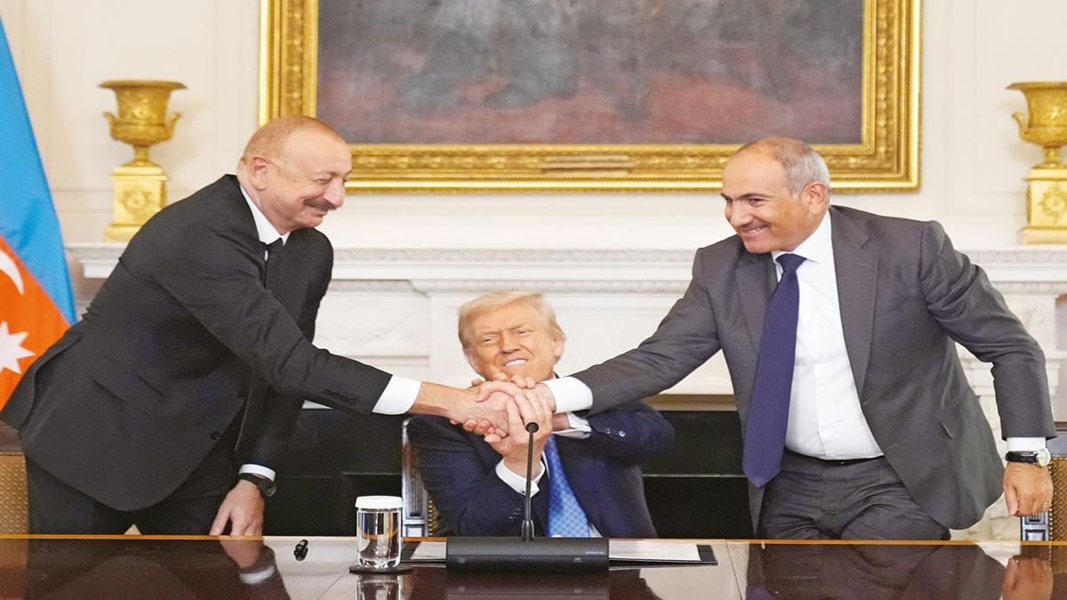 Donald Trump lham Aliyev Nikol Painyan fotoraflar resimleri