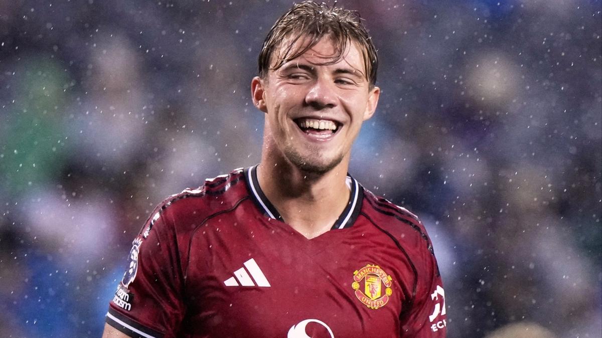 rasmus hojlund manchester united milan transfer fotoraflar resimleri
