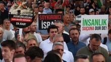 Bursa'da Gazze'ye destek yry: Mazlumun yannda, zalimin karsndayz